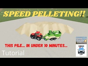 SPEED PELLETING!! - How to Pellet Faster than Ever - Farming Simulator 19