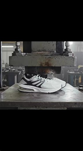 Hydraulic Press vs Nike shoes 😱#shorts #hydraulicpress #satisfying #crushing
