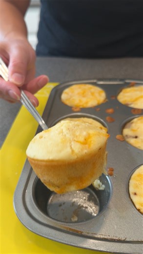 The Easiest Breakfast-to-Go Ever Olivia uses breakfast sausage, pancake mix, eggs, milk, maple syrup and cheddar cheese to make yummy sweet and savory pancake muffins. This original video was produced by Network Media LLC and Olivia | Olivia
