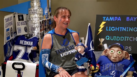 Lightning superfan brings 'Dobby' good luck charm to every game