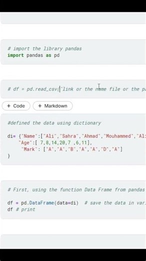 مكتبة بانداس في البايثونPandas in Python😊