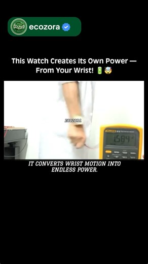 This Watch Never Needs Charging 😱🔋 #Science #technology #Innovation #Nanotech