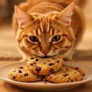 🐱🍪 Cat Goes CRAZY Eating Cookies! 😂🔥 #CatShorts #betelb
