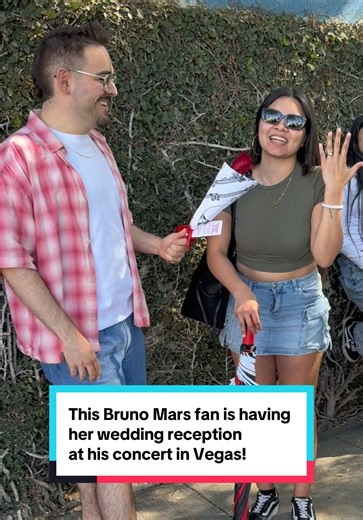 Bruno Mars Concert Wedding Celebration in Las Vegas