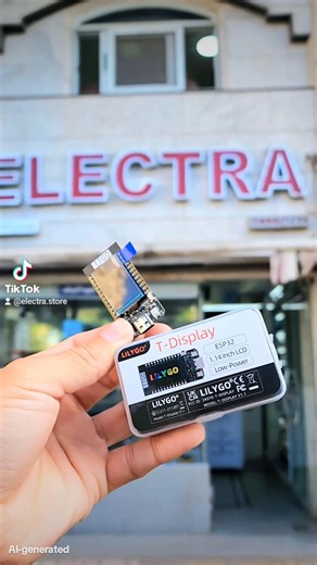 ⚙️ TTGO T-Display ESP32 Built on the powerful ESP32 Dual-Core Processor, delivering fast performance and stable WiFi Bluetooth connectivity 🔗 — perfect for connecting your project to any network or smart device with ease 👌 🔵 ESP32 Dual-Core for smooth multitasking ⚡ 🔵 1.14” TFT LCD Display for real-time data visualization 🖥️ 🔵 Full support for WiFi & Bluetooth (IoT projects ready) 📡 🔵 Multiple GPIO interfaces to connect sensors & modules effortlessly 🔵 Compact design, easy to integrate 