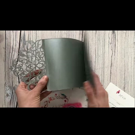 DIY Wedding Invitations - How to assemble Secret Garden Laser Cut Invitation by Imagine DIY
