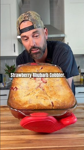 Strawberry Rhubarb cobbler.