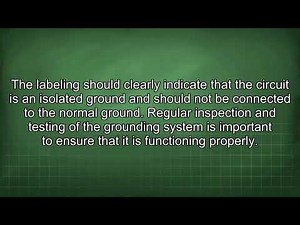 Isolated Ground Wiring Configuration Explained Simply