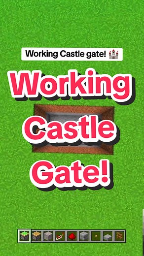 Working Castle Gate in Minecraft!