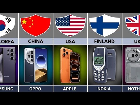 Smartphone Brands From Different Countries |