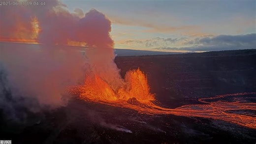 Hawaii's Kilauea Volcano erupts with lava reaching over 330 feet