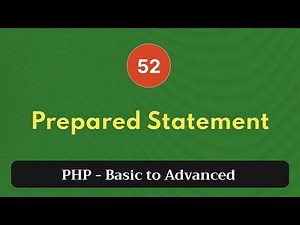 52. Prepared Statement | PHP Tutorial | Basic to Advanced | PHP 8.2