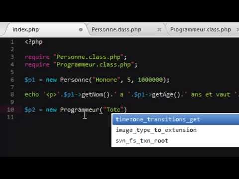 PHP AVANCÉ - 8 - Héritage