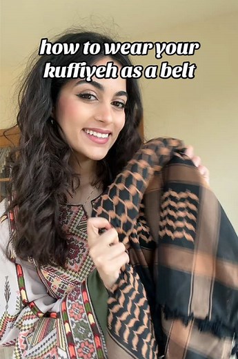 How to Tie a Keffiyeh Around Your Waist
