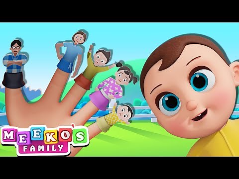 😻🖐️ Finger Family Song - Baby Finger Where are You? | Meeko's Family Nursery Rhymes