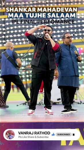 Shankar mahadevan Maa Tujhe Salaam Live #cricket #bollywood #ipl