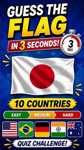 Can You Guess the Country by their Flag! 🌍🚩 Only 1% Can Score 10/10 😱