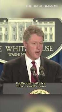 President Bill Clinton delivers address following OKC bombing in 1995