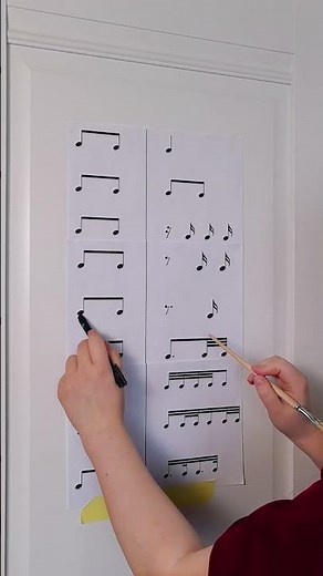 Tapping popular rhythm patterns #musiclessons #musictutorial #rhythmicgymnastics