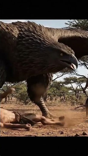 Ancient Humans Stole Terror Bird Eggs and Paid the Price. #shorts #terrorbird #earlyhumans #aivideo