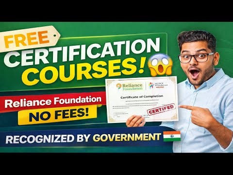 FREE Online Courses with Certificate | Reliance Foundation Skilling Academy | No Fees | Apply Now