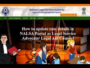 How to update case details in NALSA portal as Legal Aid Counsel or Legal Service Advocate