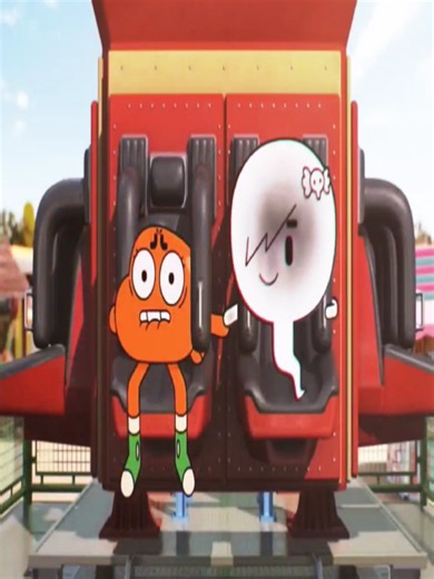 Darwin e Carrie fantasma — cena fofa de The Amazing World of Gumball
