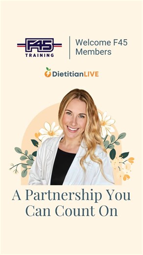 F45 Training Hunters Creek | It's time for a change. We're here to make it simple! 🙌 F45 Training has teamed up with Dietitian Live to bring you expert, remote... | Instagram