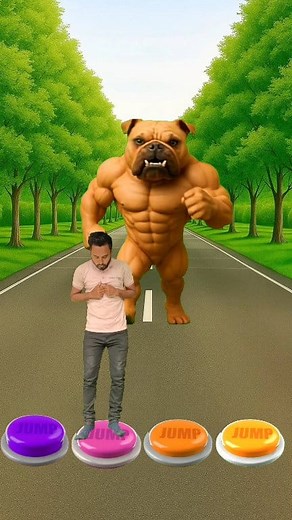 I Jump all color button to Cat, Dog, Elephant & Alien #shorts #trend #funnyreels | Bikash Roy