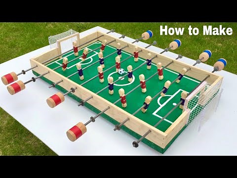 How to Make a Table Football at Home - AMAZING Mini Soccer - Tutorial