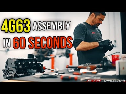Mitsubishi Evo 8 4G63 Engine Build | Short Block Assembly Overview In 60 Seconds