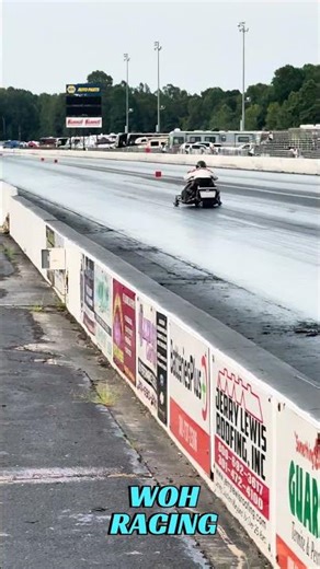Snow machines at the drag strip! #dragracing #snowmobile #bracketracing