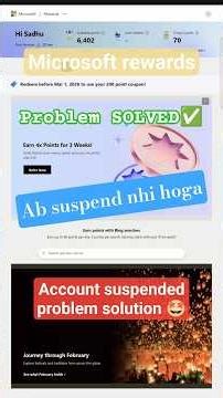 Microsoft rewards account suspended problem solution | Ab suspend nhi hoga | #microsoftrewards