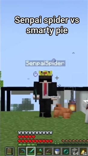 senpai vs smarty pie 😱 #minecraft #viral #shorts #gaming #treanding