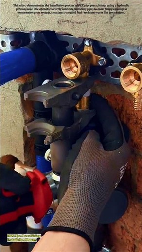 PEX Pipe Press Fitting Installation Process