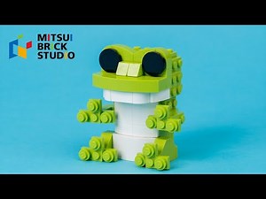 How to Build a Frog with LEGO Bricks