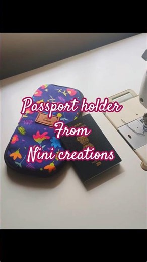 Passport holder - handmade
