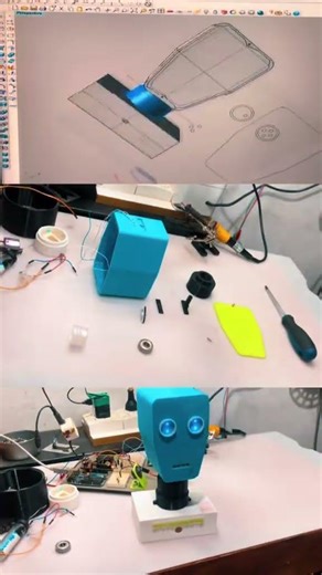 Robotic head#shorts#hashtag #arduino #3dprinting #androide #impresión3d #viral