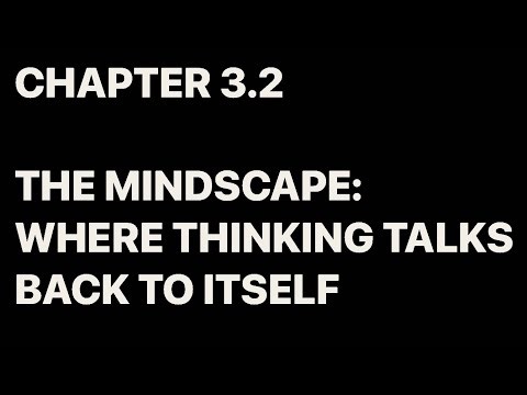 CHAPTER 3.2 THE MINDSCAPE: WHERE THINKING TALKS BACK TO ITSELF