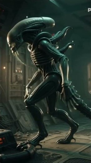 Xenomorph escape Crash Spaceship #alien #xenomorph #horror #spaceship