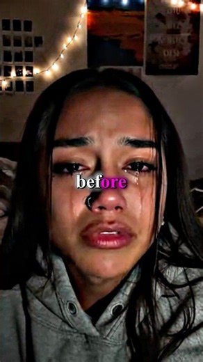 She has tears running down her face🥺🤔