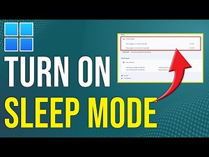 How To Turn On Sleep Mode On Windows 11 (How To Enable Sleep Mode On Windows 11)