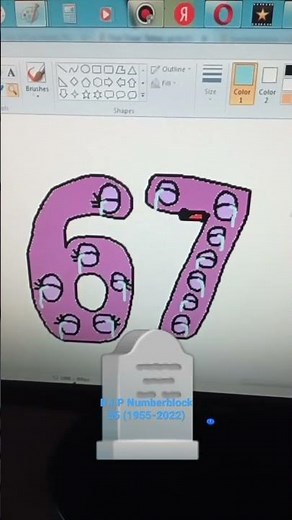 Endless Numbers 67 Crying R.I.P Numberblock 35 (1955-2022) Charlie and the Alphabet Guy