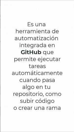 GitHub Actions explicado en 30s