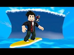 SURFANDO NO TSUNAMI | Roblox - Tsunami Game
