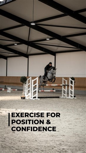 ✨ Building Confidence Over Bigger Jumps This gymnastic line is designed to help both horse and rider gain confidence over higher jumps without adding pressure. ➡️ Here is how it works: • The 2.80 m bounces keep the canter consistent and organized. • The final stretch creates the right push without tension. • The horse learns to stay relaxed and straight while you focus on your position. I’ve also adapted this exercise for my students, who currently jump lower than 1.20 m: • The first distances s