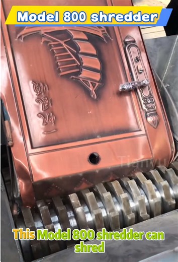 Unlock the secret to enhanced protection efficiency with this amazing machine!#shredder #decompression #unbelievable #process #satisfying #tear #clothes #wood