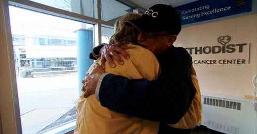On the Road: Hospital greeter finds purpose after cancer diagnosis