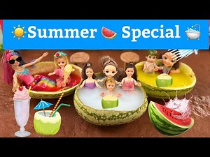 Barbie Summer Special 🤩 | barbie doll summer routine in indian village | barbie tamil | barbie show
