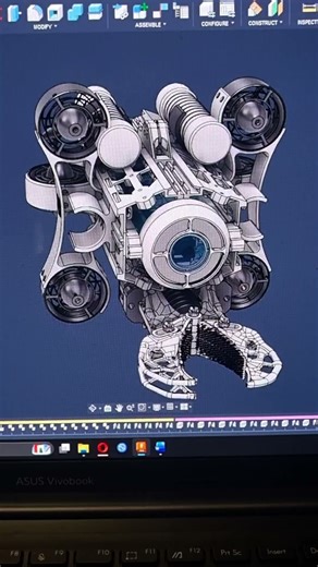 Generative design gripper arm #fusion360 #cad #solidworks